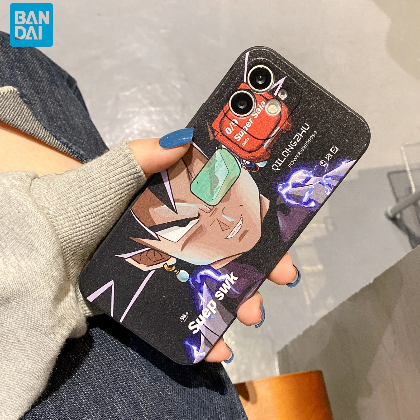 

Bandai Cartoon Dragon Ball for iPhone Phone Case Protective Cover Drop-Resistant Straight Edge Silicone