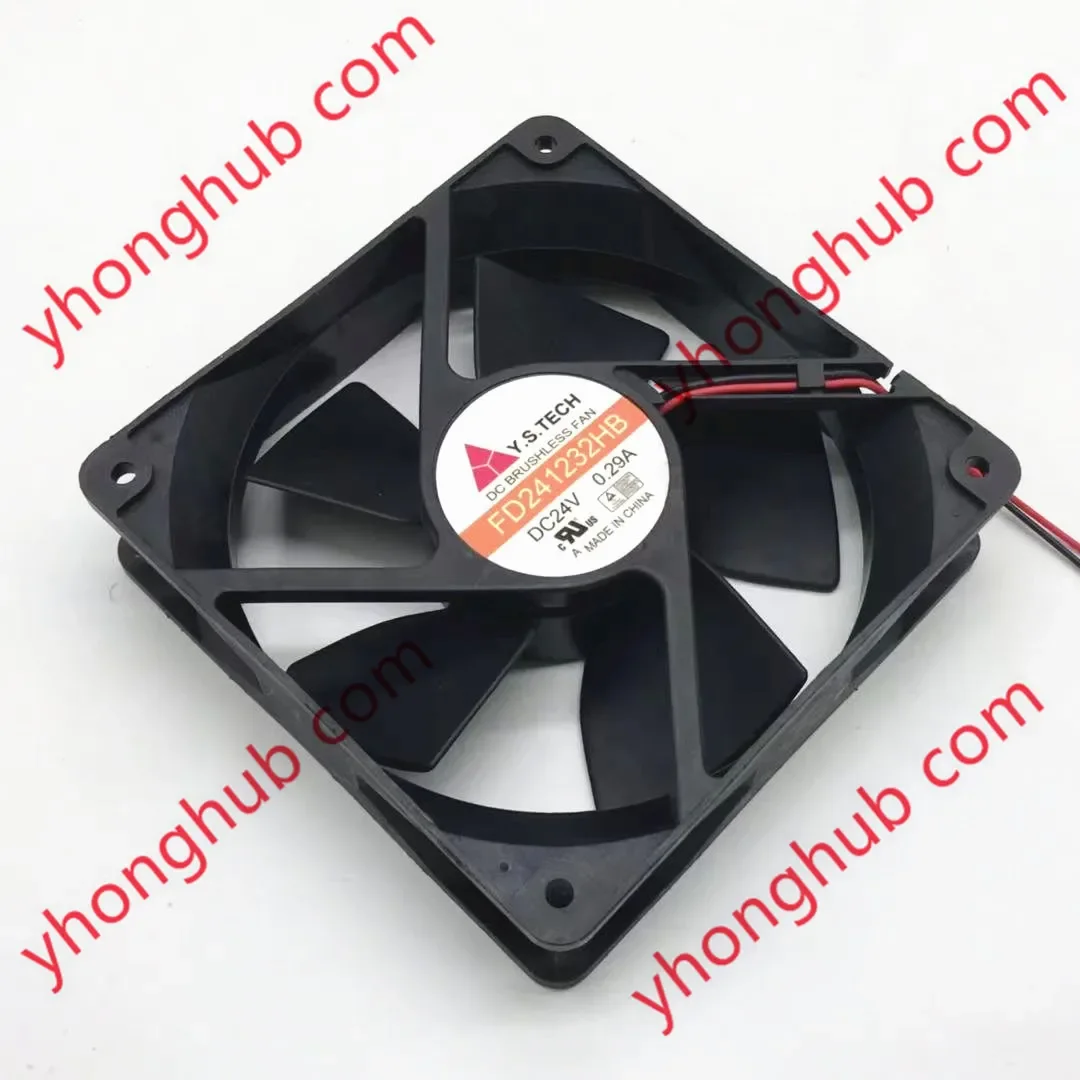 Фото Y.S TECH FD 241232 HB DC 24 В 0,29 А 120x120x32 мм 2-проводной охлаждающий вентилятор для сервера №1