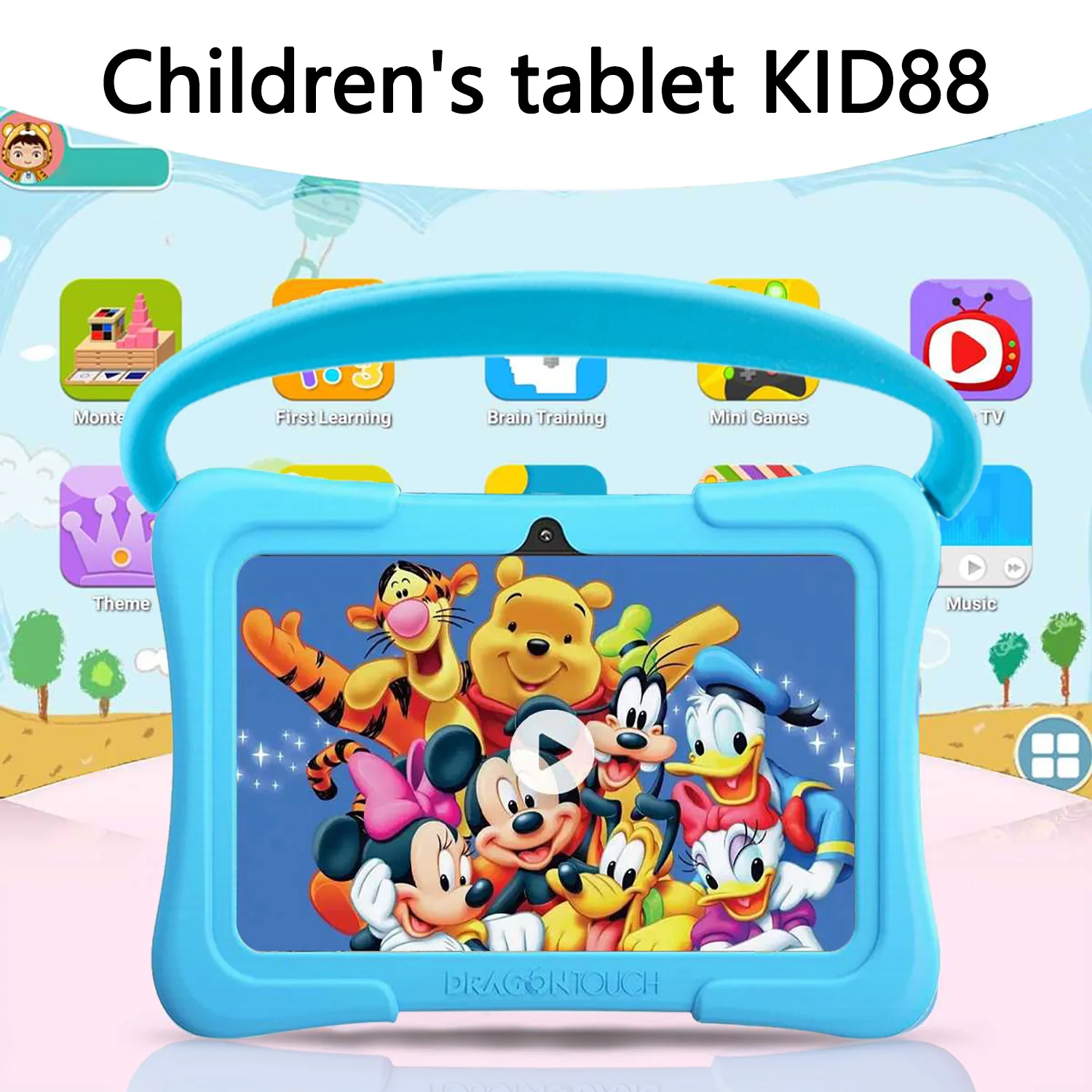 

2022 Kids Tablet KID88 MTK6765 Android11 tablet 7.3 inch tablet 6GB+128GB 16MP+32MP tablet WiFi Bluetooth tablet