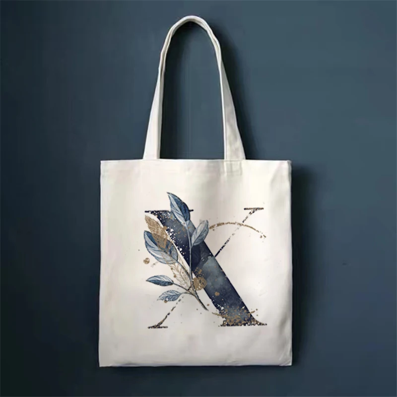 

Женская сумка для покупок, милая сумка с буквенным принтом в стиле Харадзюку, Холщовая Сумка для покупок, женская сумка на плечо, женская сумка