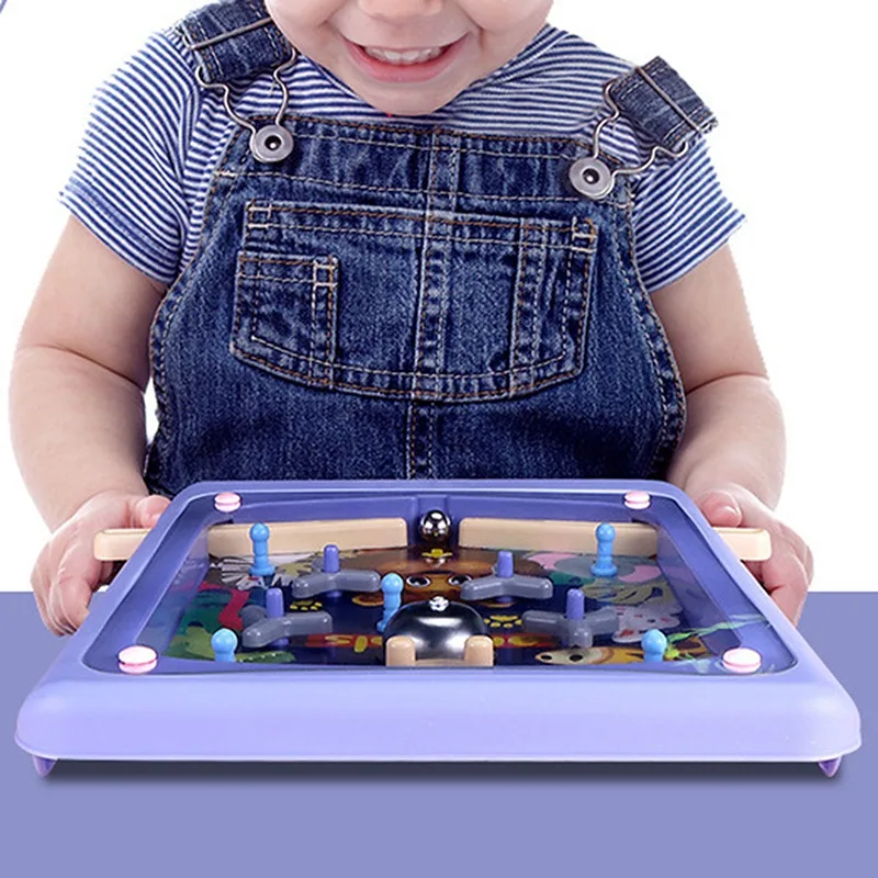 

Children Puzzle Pinball Games Desktop Pinball Game Machine Fun Parent-Kid Interactive Toys Kids Table Shooting Board Games
