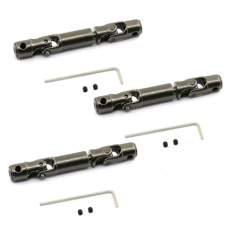 

3X Upgrade Metal CVD Drive Shaft For WPL D12 C14 C24 B14 B24 B16 B36 MN D90 MN99S Henglong RC Car Parts Accessories