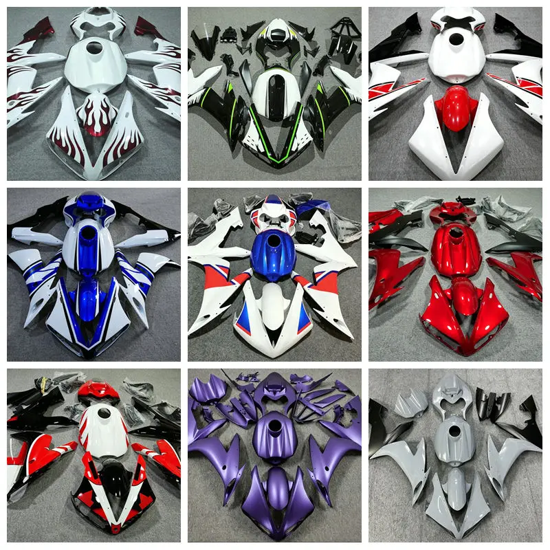 Фото Подходит для мотоцикла Yamaha YZF R1 2004, 2005, 2006 годов выпуска, комплект обвесов, аксессуары, многоцветные варианты, возможна индивидуальная настройка. №1