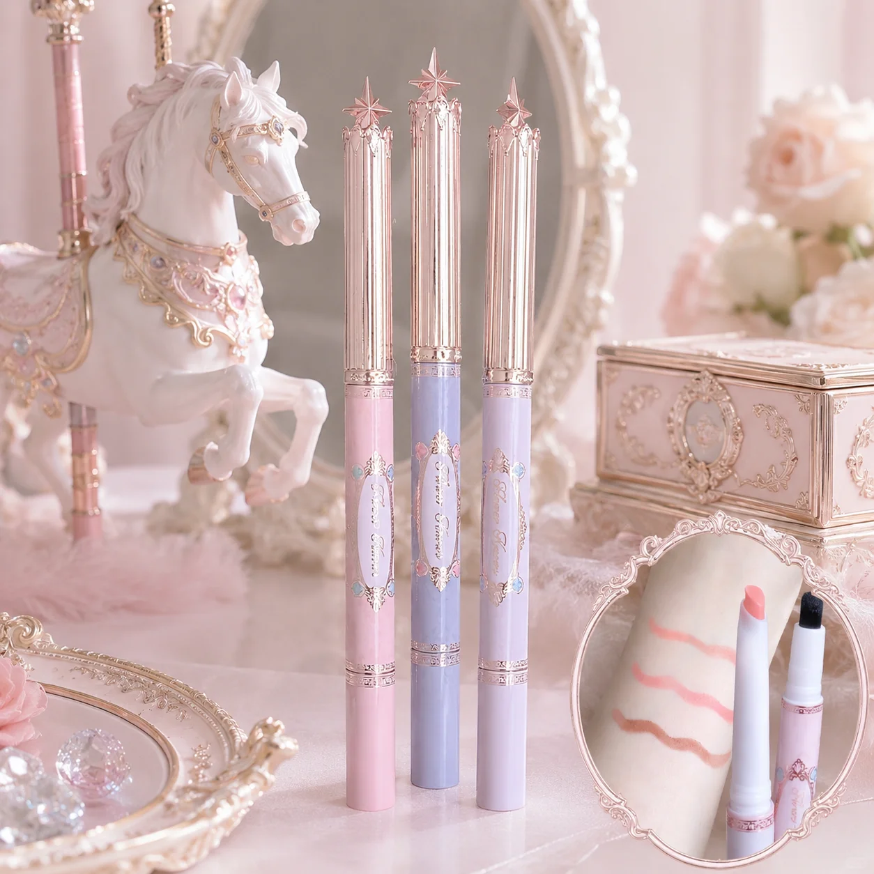 Фото Flower Knows Knight Unicorn Карандаш Для Губ Матовый Мягкий Стойкий Контур Для Губ Естественный Цвет Водостойкий Макияж Для Идеальных Губ №1