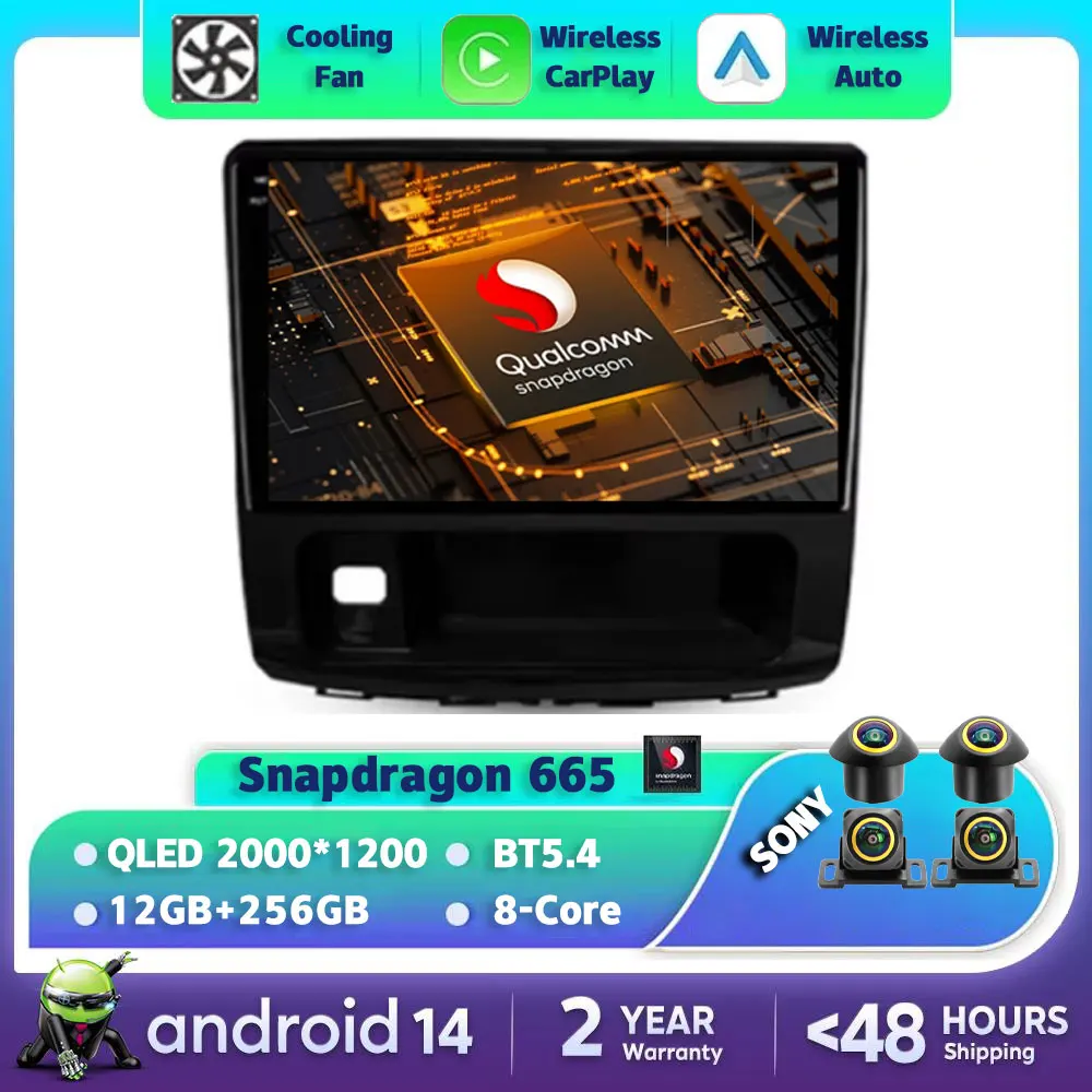 Автомобильный радиоприемник Android 14 для GREAT WALL Hover Haval H9 2014-2020 мультимедийный стерео