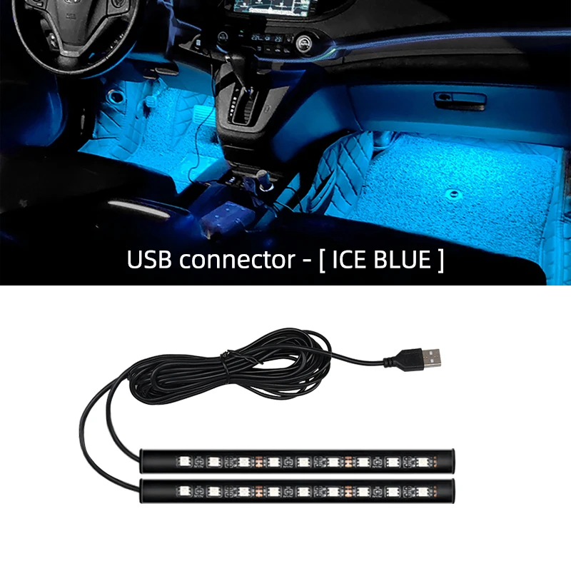 

Светодиодная Подсветка Для Салона Автомобиля С USB-питанием 5В, Гибкая Водонепроницаемая Неоновая Лампа