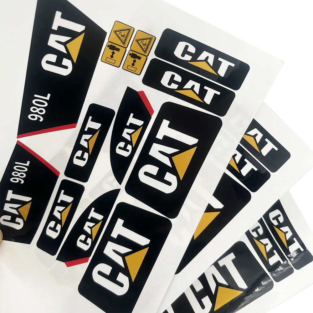 

980L наклейка для Huina 583 1583 10 каналов 1:14 радиоуправляемая, бульдозер, сплав, обновленная наклейка для грузовика