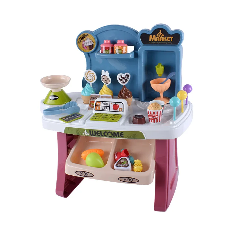 Имитация игры кухонные игрушки касса для супермаркета верстак детей подарок на