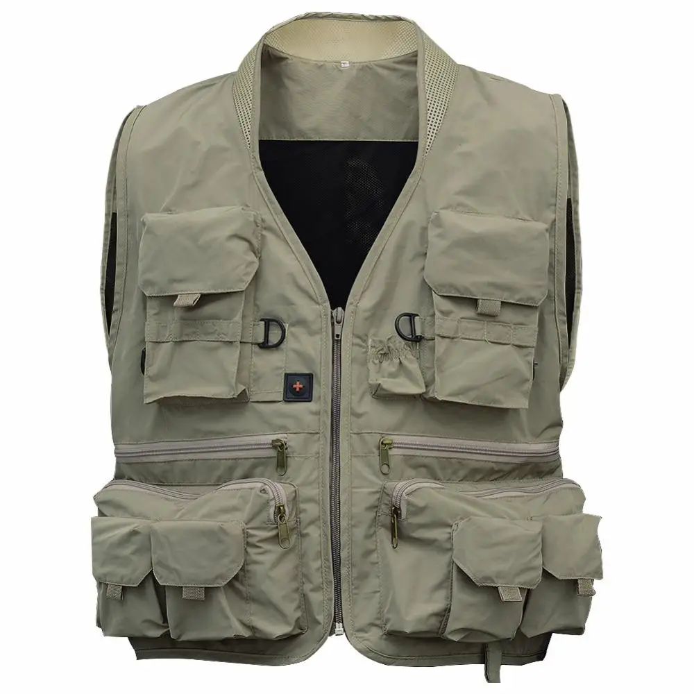 

2023 new Fishing vest jacket Quick-drying Mesh Vestt Multi-Pocket Mesh Vest Outdoor Vest Multi Pocket Summer Mesh Vest