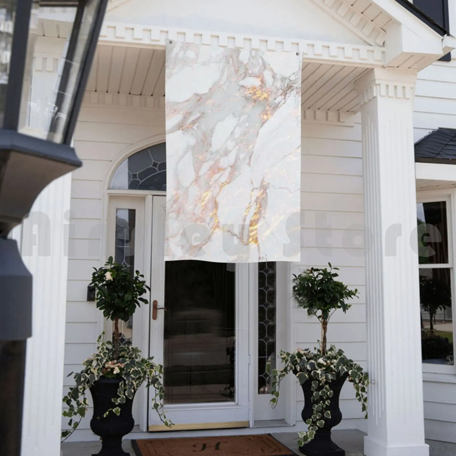 Золотой мраморный флаг Автомобильный смешной золотой Мрамор Tumblr красивый в