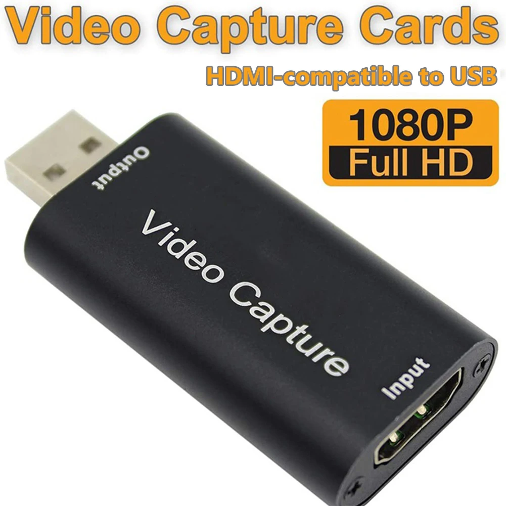 

USB 2.0 Video Capture Card Adapter 4K 1080P HDMI-compatible To USB 2.0 Video Capture Card For PS4 XBOX Phone Game DVD HD Camera