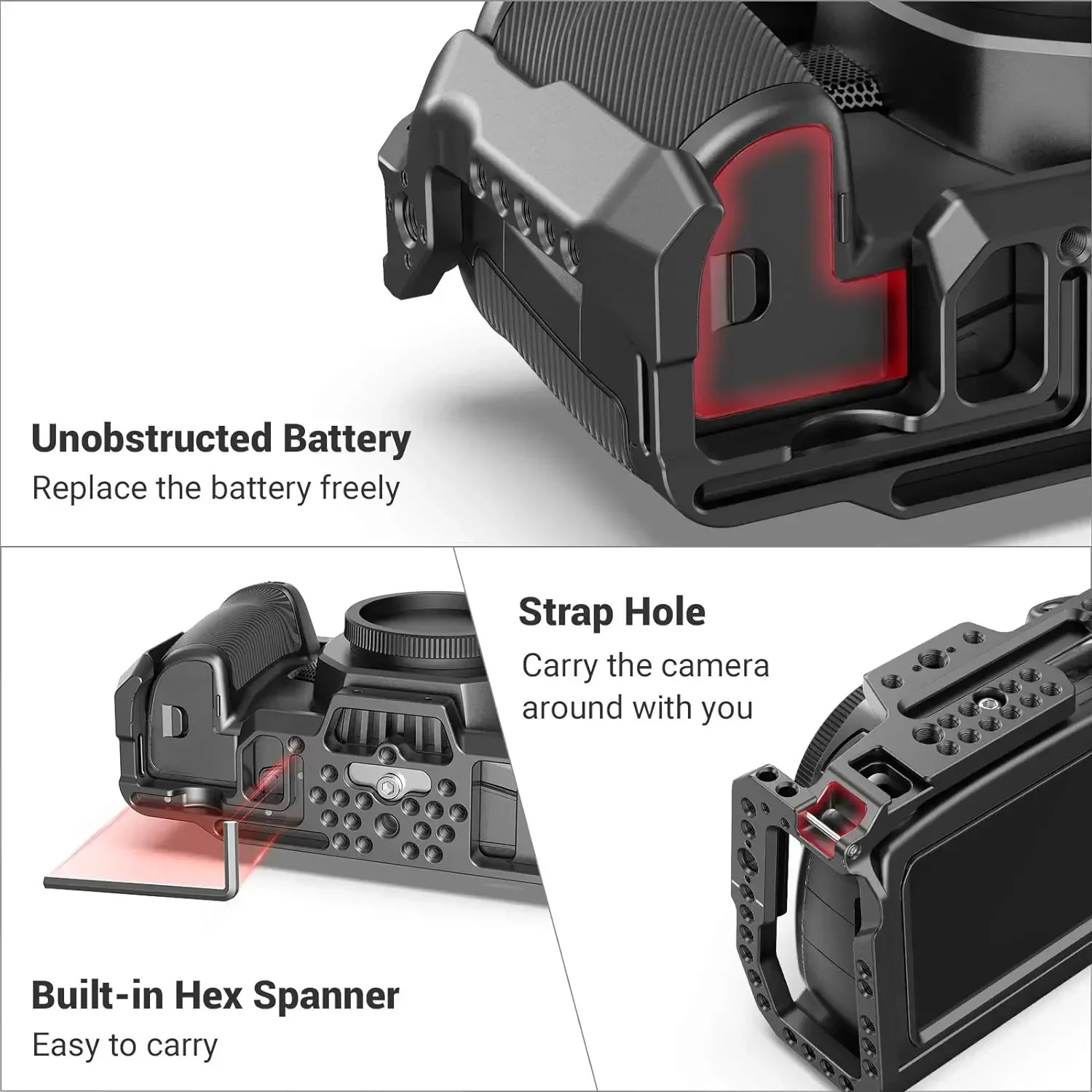 Фото Новый кейдж SMALLRIG для Blackmagic Design Pocket Cinema Camera 4K и 6K с холодным креплением 2203B. В наличии. 2026. №1