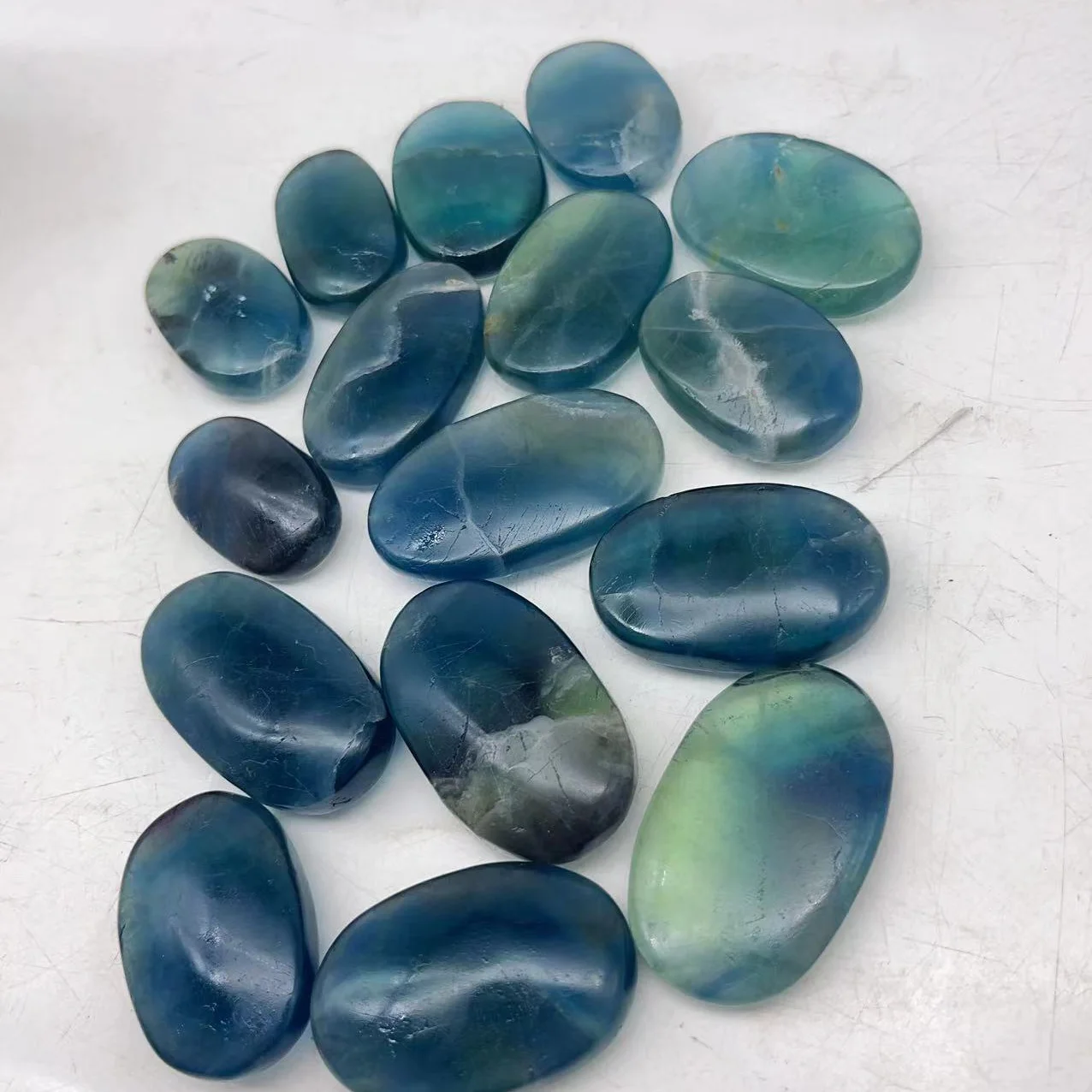 Натуральный Синий флюорит, пальмовый камень, натуральный кристалл ...