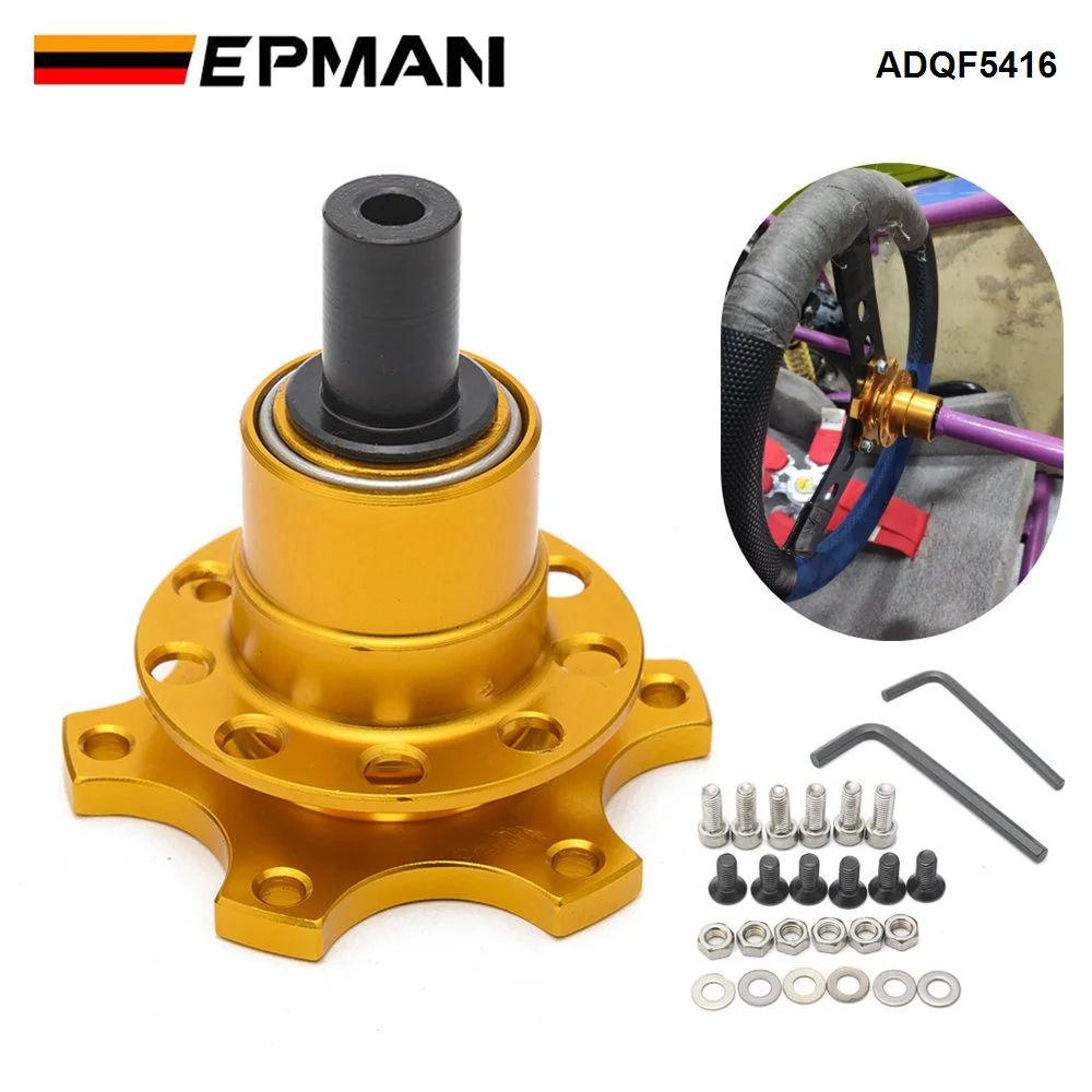 EPMAN - ADDCO Off Quick Release Boss Kit Weld On 6 Bolt Fit Moslty Steering Wheels ADQF5416