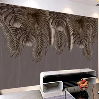 custom 3d mural wallpaper modern tropical leaf fresco living room sofa tv background wall decor art painting papel de parede 3d