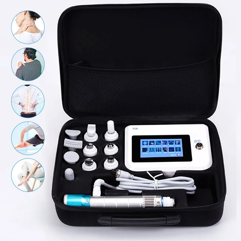 

Портативное оборудование для физиотерапии, ударно-волновая терапевтическая машина для облегчения боли, Электрический массажер для расслабления тела