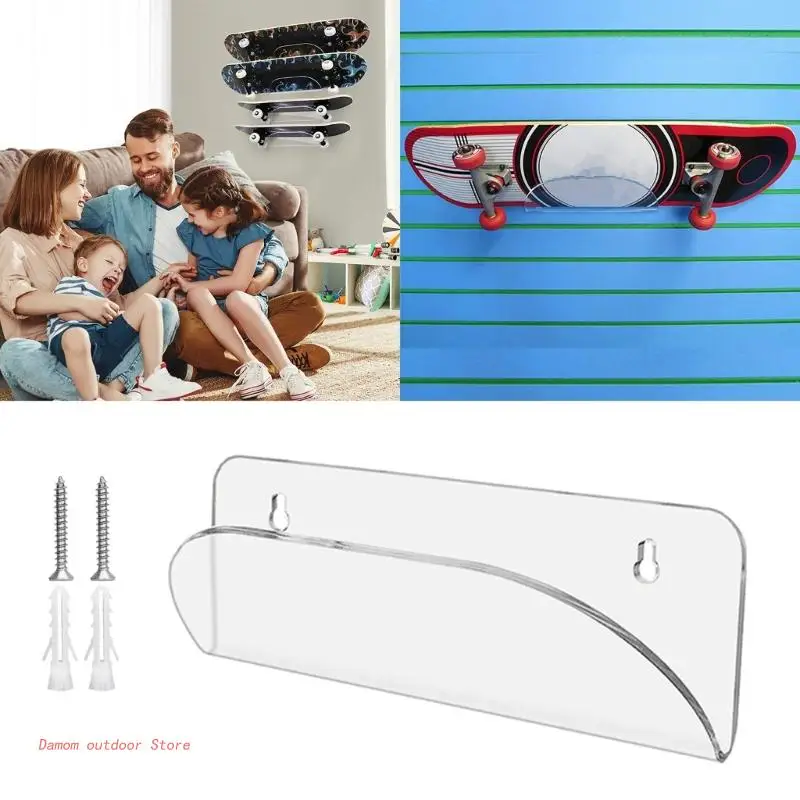 

Прочный прозрачный настенный Лонгборд скейтборд настенное крепление невидимая стойка