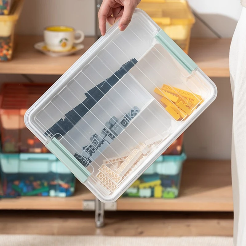 Прозрачный Пластиковый Штабелируемый Органайзер с прозрачной крышкой для