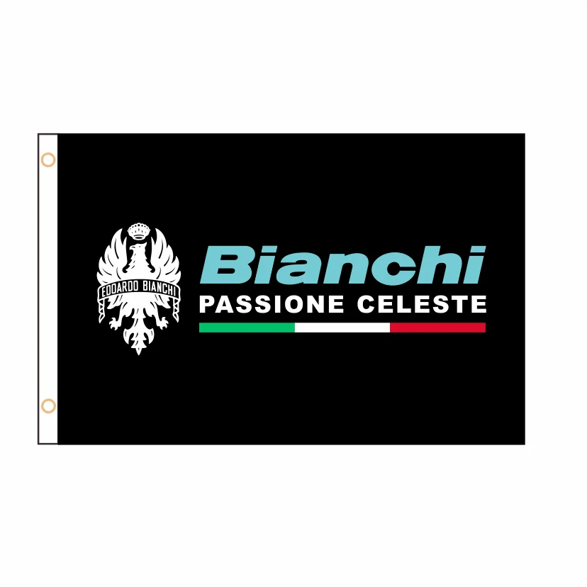 

Support customization Bianchi Bikers Flag Banner 2ft*3ft 3ft*5ft QZ-218 Polyester Sports Advertising Car Decoration Home Gift