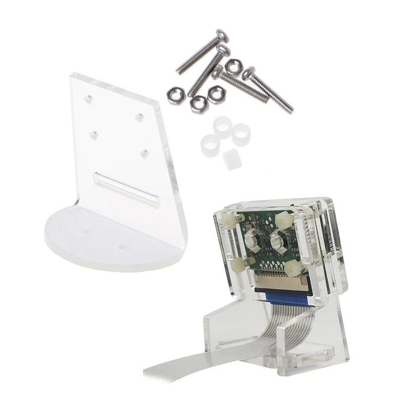 

2 Set Acrylic Holder Camera Mount Bracket, 1 Set For Raspberry Pi 3B+ / 3B / 2B & 1 Set For Raspberry Pi OV5647