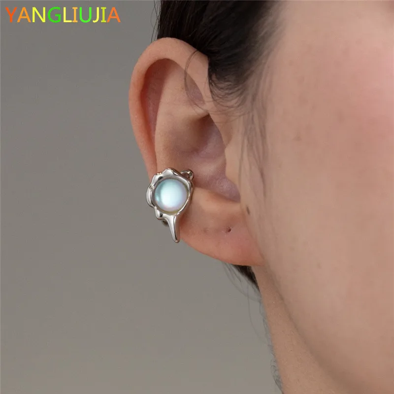 

Metal Opal Ear Bone Earring European American Style Hip-hop Punk Fashion Personality No Ear Pierced Earrings Women Jewelry Party