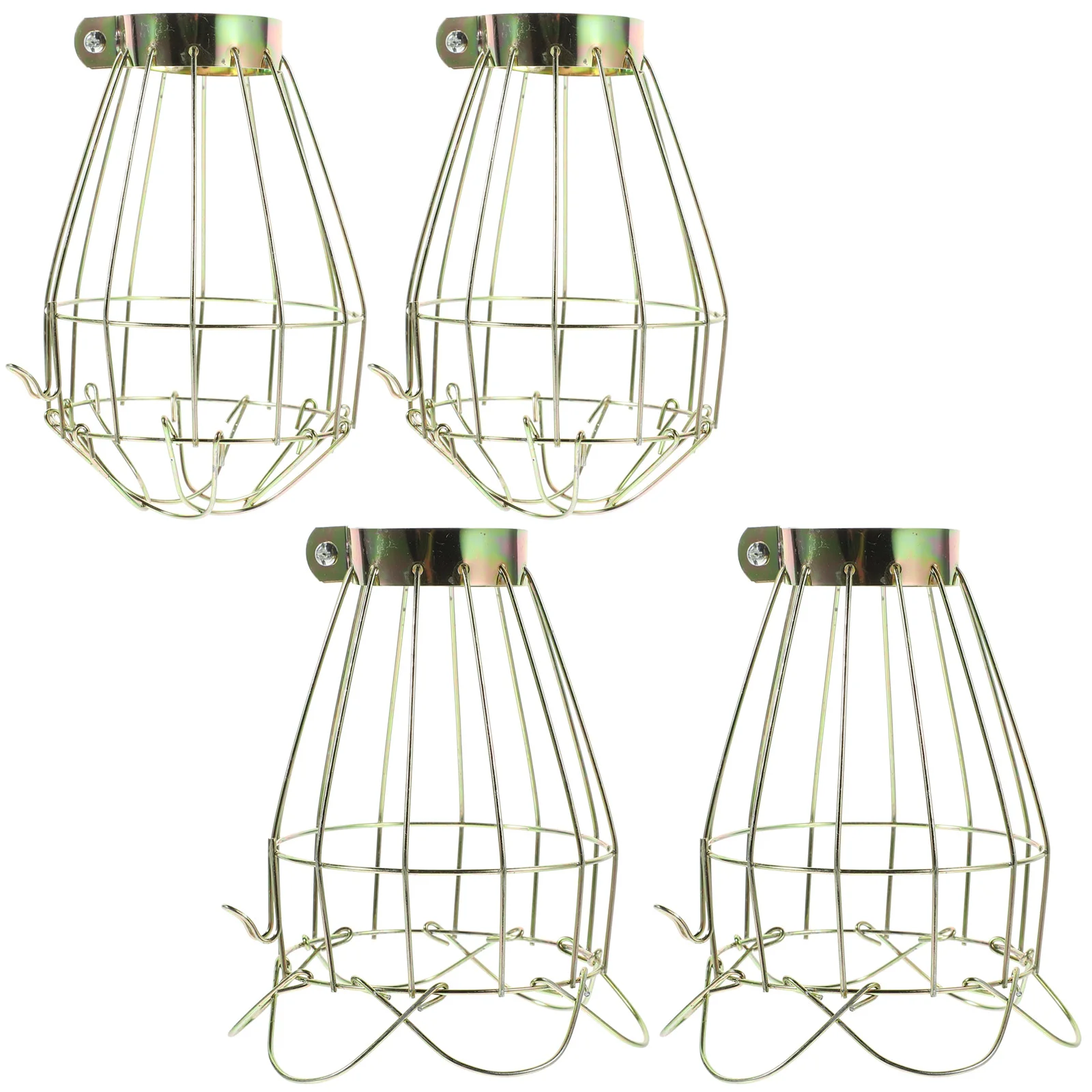 

6Pcs Metal Lamp Guard Cage Vintage Style Hanging Pendant Metal Wire Cage Industrial Lamp Covers for Bar Home