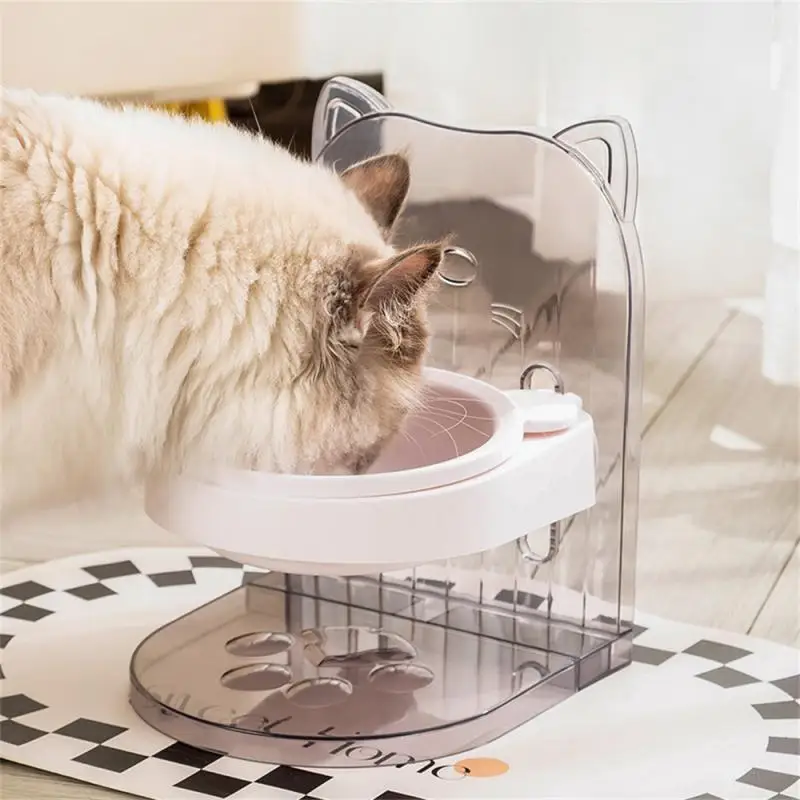 

Functional Tall Cat Bowl Adjustable Height Easy To Feed Cat Lovers Cat Food Storage Innovative Cat Bowl Prevent Overflow Useful