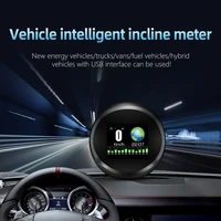 gp11 car intelligent slope meter universal hd head up display obd2 gps dual system multi function lcd altitude speedometer