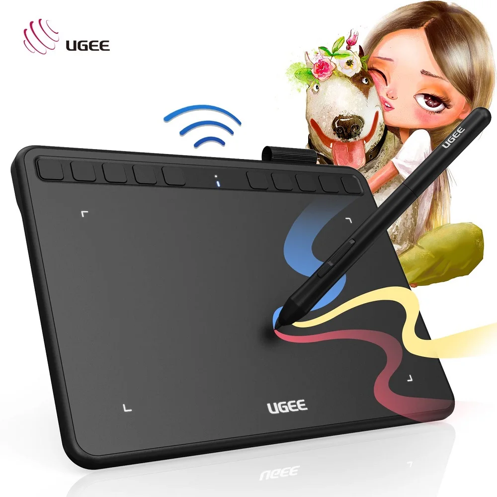 

UGEE S1060 10 inch android drawing tablet digital graphic pen tablet Support windows/Mac OS for Children Art