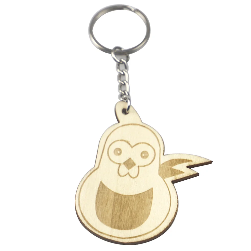 

Bag Hanging Key Chain Car Pendant Keychains Decoration Tote Purse Wooden Small Animal Keychain Pocket Pendant Keyring