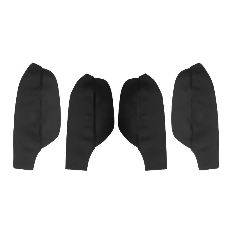 

4 шт., кожаная внутренняя дверная ручка из микрофибры, панель/накладка на подлокотник двери для VW Tiguan 2008 2009 2010 2011 2012