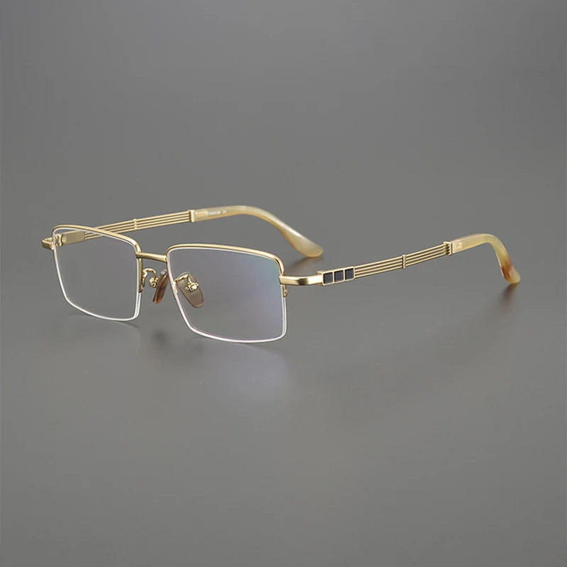 Литературные высококачественные квадратные Полуободковые деловые очки в оправе