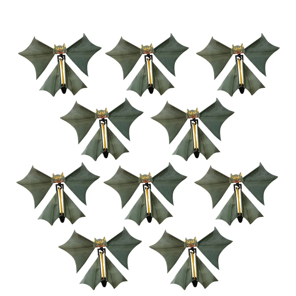 

10 Pcs Halloween Tricky Props Bat Propfor Shown Flying Ball Toy Animal Toys Stage Child