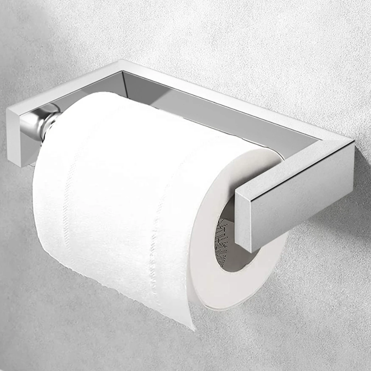 

Toilet Paper Holder Bathroom Tissue Paper Roll Holder Wall Mounted Toilet Roll Holder Stainless Steel Spring Loaded Tissue