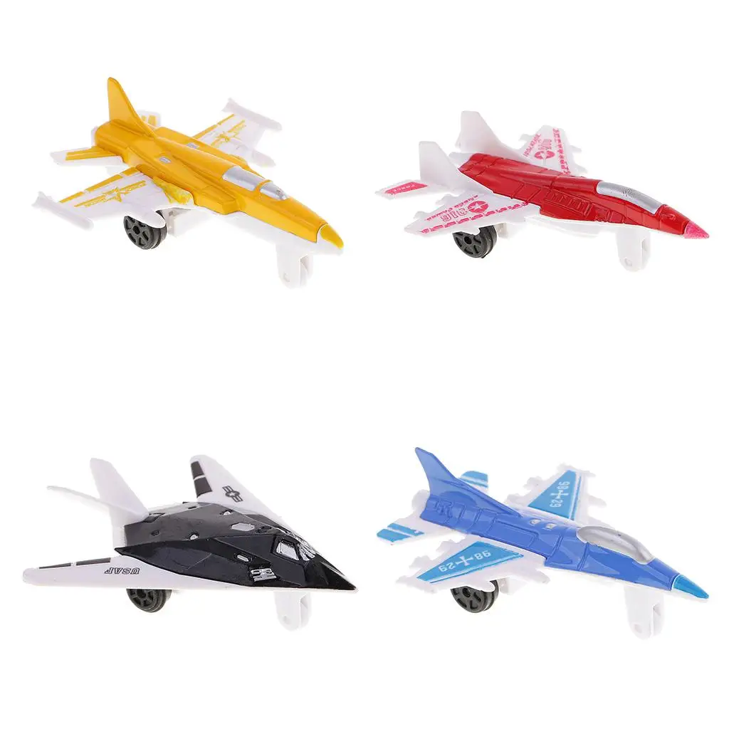 

4X Die cast Toy Airplane Military Fighter Toy Airplanes for kids