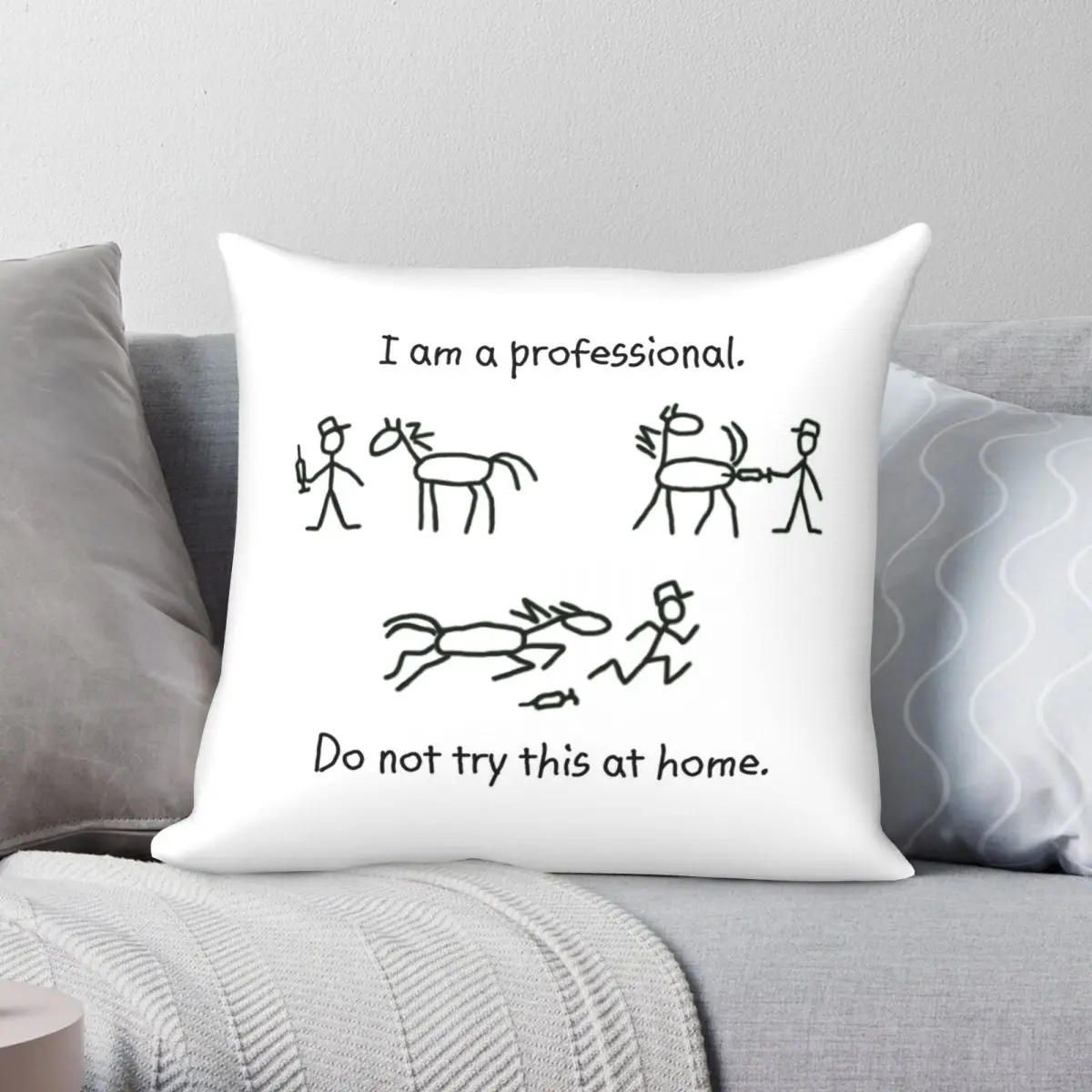 

Профессиональный чехол с рисунком лошади, Квадратной Подушки, из полиэстера и льна