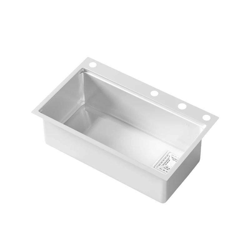 

Белая кухонная раковина для мытья овощей, утолщенная раковина для мытья посуды, раковина из нержавеющей стали 304, Большая одиночная раковина