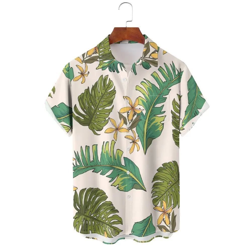 Новинка 2024 Гавайские ранние мужские топы Dazn с цветочным рисунком в виде красных