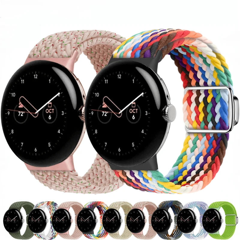 

Ремешок в нейлоновой оплетке для Google Pixel Watch 2, сменный Мягкий тканевый браслет для Pixel Watch, аксессуары