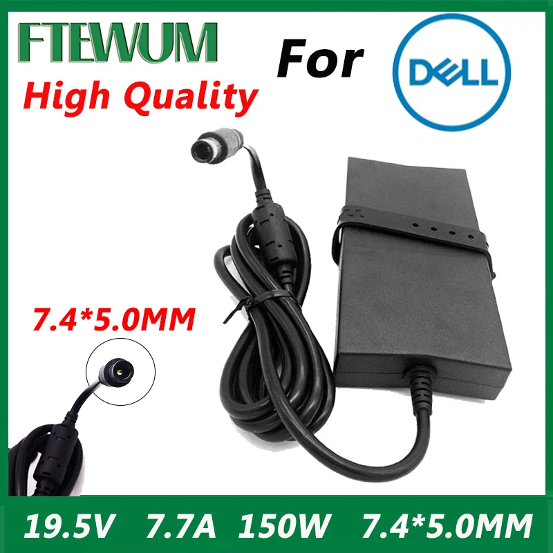 

19.5V 7.7A 150W 7.4*5.0mm DA150PM100-00 Laptop Charger for Dell Alienware M14X M15X Inspiron M1710 2320 5160 ADP-150RB PA-5M10