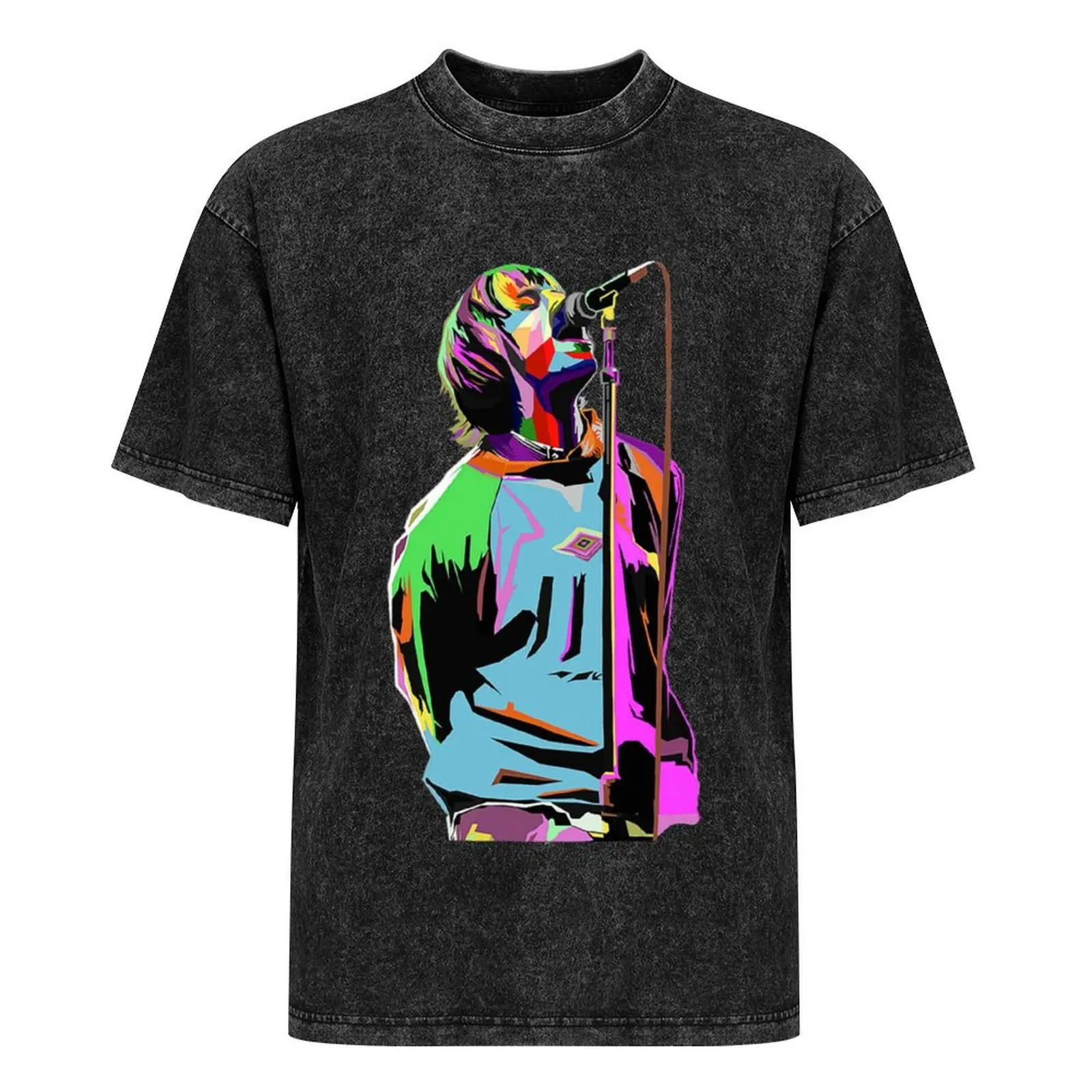 Футболка с рисунком Лиама Галлагера одежда для хиппи rapper Графические тройники