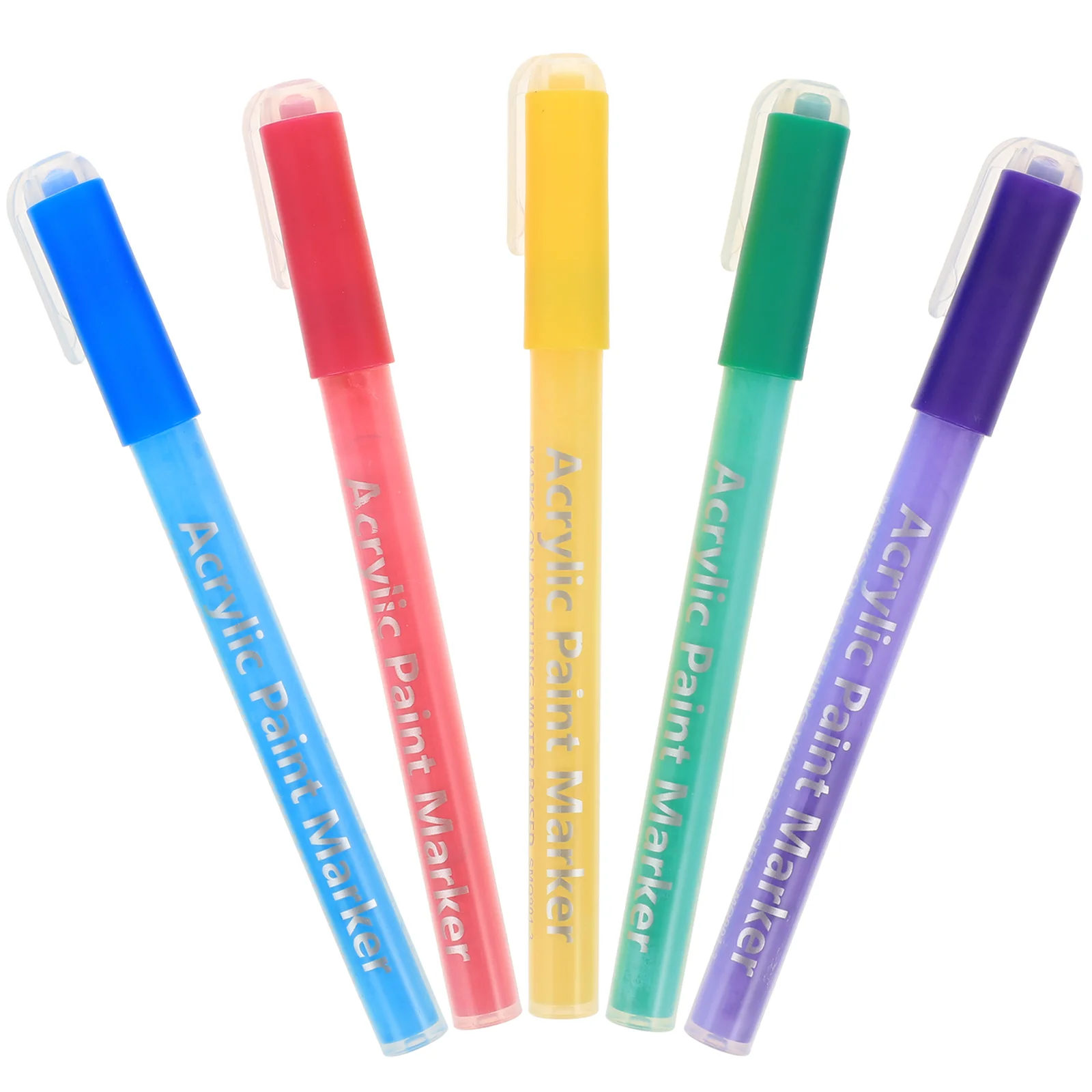 

5pcs Creative Reusable Multipurpose Resistant Fine Tip Brushes Drawing Pens for School Gift Nail Home