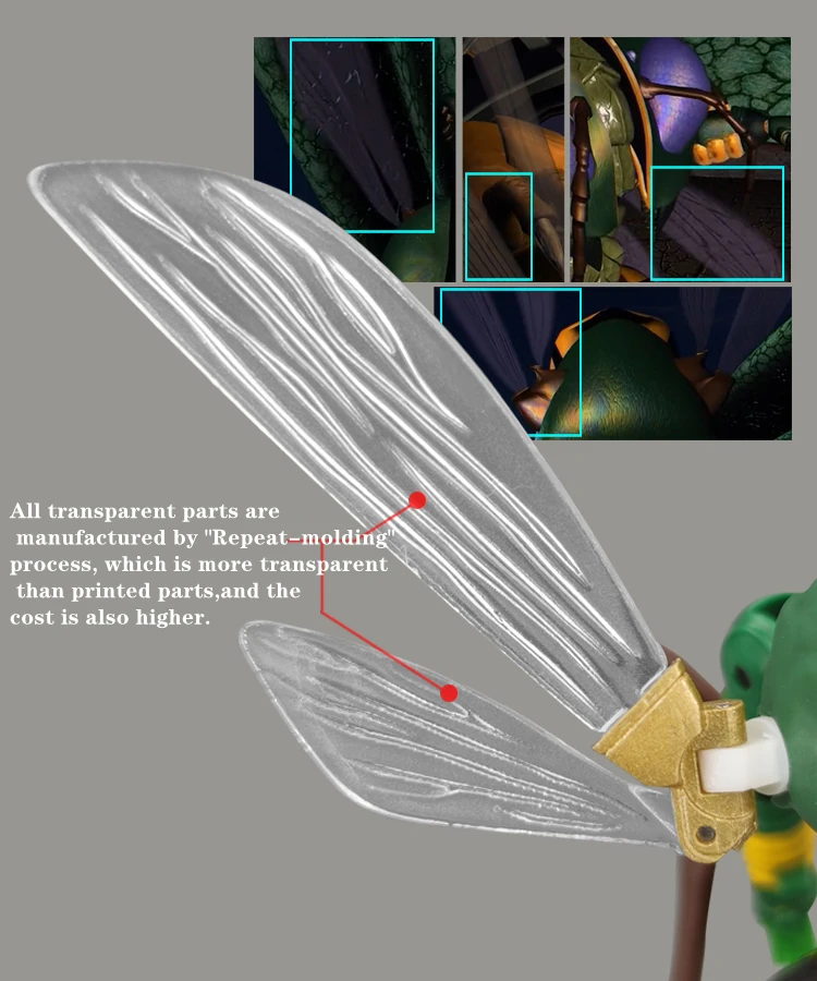 Новые сменные прозрачные крылья для Kingdom Waspinator -GO Better Studio |