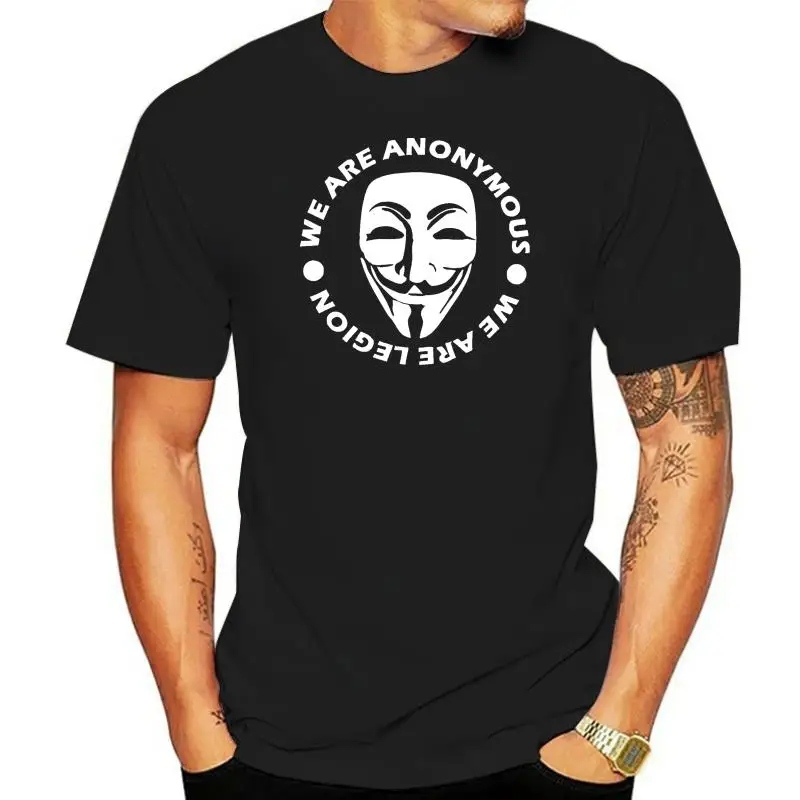 Анонимная Футболка Mr Robot DDoS Hacker Internet We Are Legion Mask Face Logo |