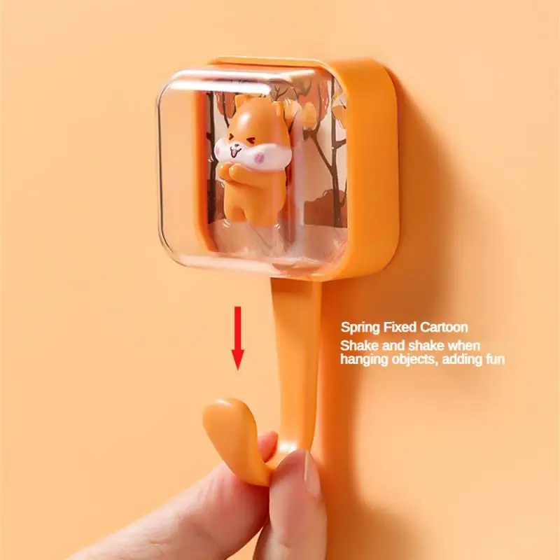 1/2 шт. крючок для шляпы сверление не требуется забавный дизайн с животными