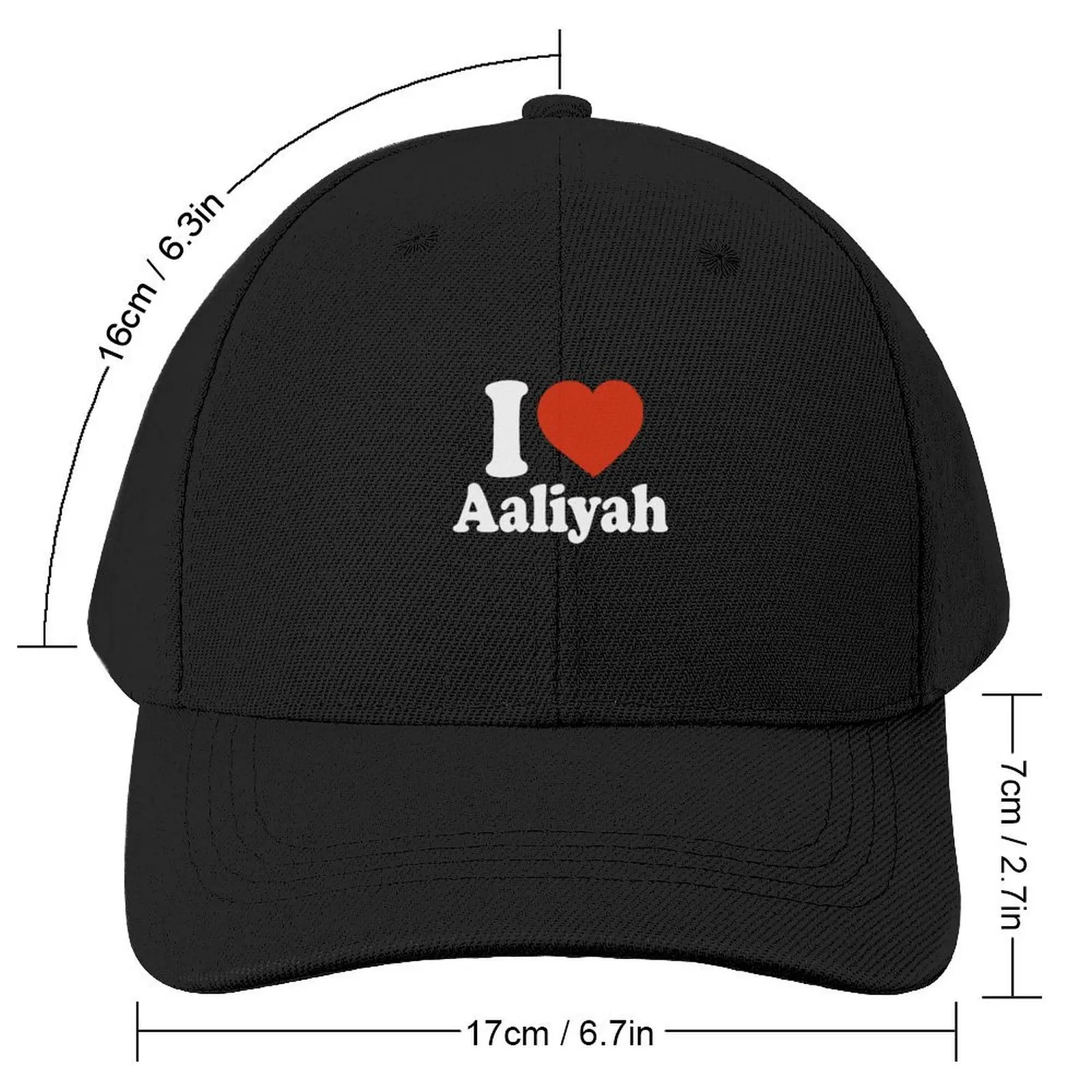 Бейсбольная кепка I Love Aaliyah пляжная шляпа от солнца для детей на заказ женские