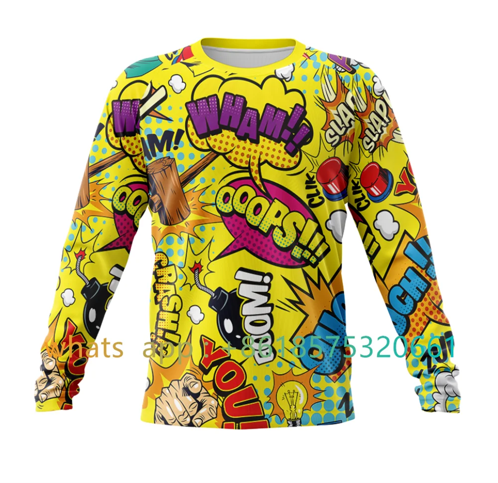 

funny cartoons mtb jersey mountain bike short sleeve shirt off road DH motorcycle downhill jersey bmx enduro sportswear apparel