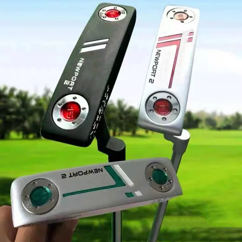 

2021 golf clubs new 2 black silver green right hand putter golf club with logo and headgear