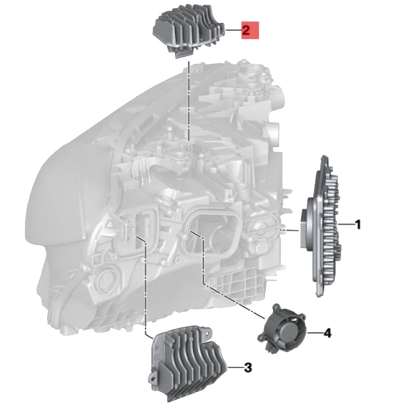 1 пара модуль управления фарами 63119851047 63119851048 DRL для BMW M4 G22 G26 M3 G80 20-21