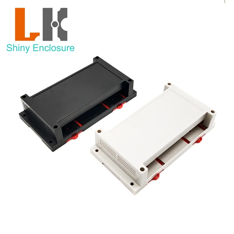 

LK-PLC29 PLC Industrial Control Din Rail Project Box ABS Plastic Enclosure Outlet Electronic Control Project Box 175x90x40mm